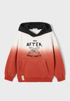 Mayoral Boys Ombre Effect Hoodie, Orange Multi