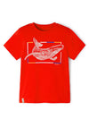Mayoral Boy Whale Print Short Sleeve T-shirt, Red