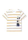 Mayoral Boy Short Sleeve Stripe Tee, Mango