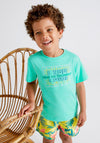Mayoral Boys True to Yourself T Shirt, Green