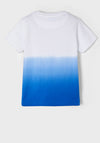 Mayoral Boy Ombre T-shirt, White and Blue
