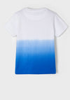 Mayoral Boy Ombre T-shirt, White and Blue