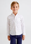 Mayoral Boy All Over Print Shirt, White
