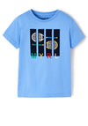 Mayoral Boys Racket Print T Shirt, Blue