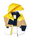 Mayoral Boys Colour Block Windbreaker, Yellow Mix