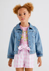 Mayoral Girls Denim Jacket, Light Blue Denim