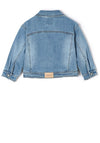 Mayoral Girls Denim Jacket, Light Blue Denim
