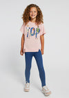 Mayoral Girl 2 Piece T-Shirt and Legging Set, Pink