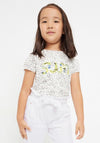 Mayoral Girl Set OF Two T-shirts, Lime