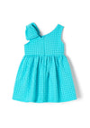 Mayoral Girl Sleeveless Bow Dress, Blue