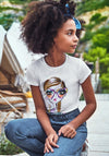 Mayoral Girls Graphic Short Sleeve T-shirt, White