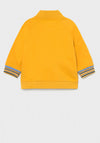 Mayoral Baby Boys Tiger Motif Jersey Jacket, Mustard