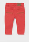 Mayoral Baby Boys Slim Twill Jeans, Red