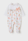 Mayoral Baby Girl Bodysuit Gift Box, Taupe Multi