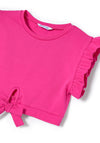 Mayoral Girls Tee & Shorts Set, Pink