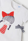 Mayoral Baby Girl 3 Piece Stripe Set, White Multi