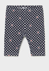 Mayoral Baby Girls Polka Dot Leggings, Navy