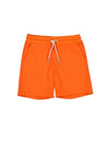 Mayoral Boy Basic Fleece Short, Orange
