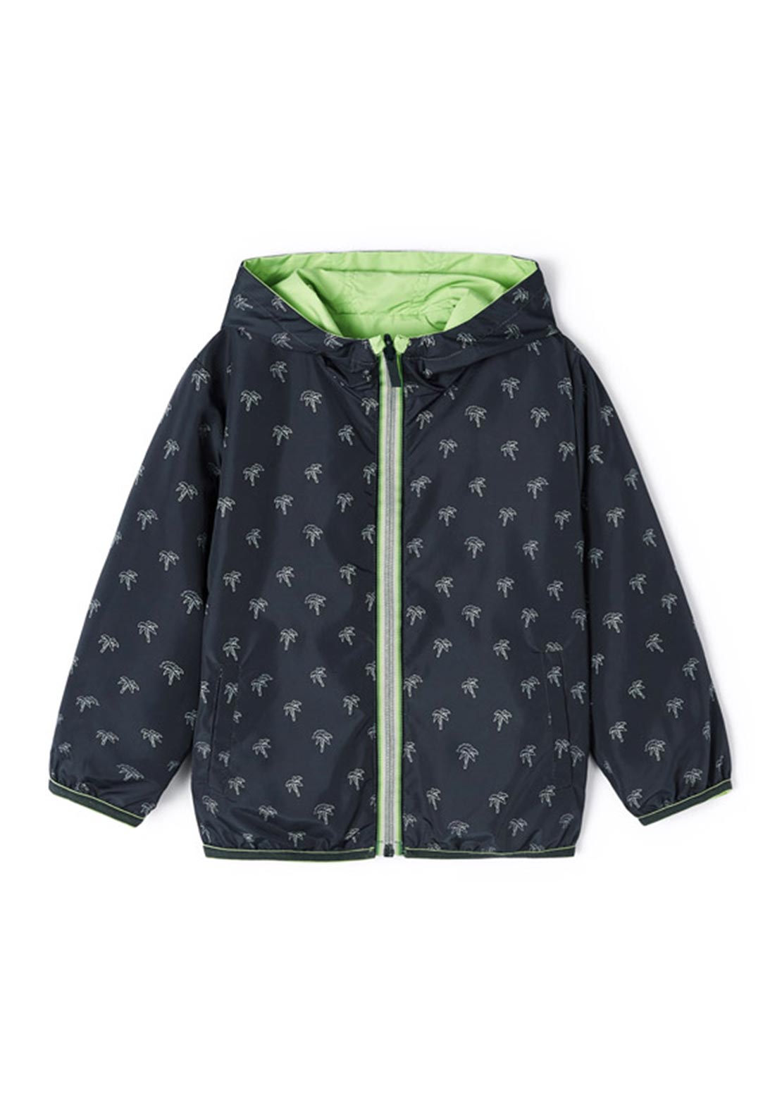 Mayoral Boy Reversible Windbreaker, Lime Green