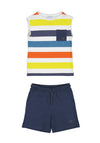 Mayoral Boys 3-piece T-Shirt and Short Set, Pomelo