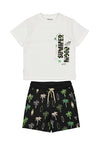Mayoral Boys 2-Piece Short and T-Shirt Set, Black