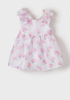 Mayoral Baby Girl Floral Dress, White Multi