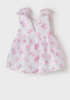 Mayoral Baby Girl Floral Dress, White Multi