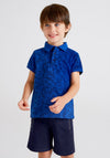 Mayoral Boys Polo T-Shirt, Blue