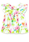 Mayoral Baby Girls Ruffle Blouse, Green Multi