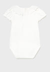 Mayoral Baby Girls Ruffle Neck Bodysuit, White