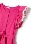 Mayoral Girls Ruffled Playsuit, Pink