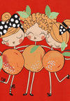 Mayoral Girls Fruit Print Two Piece Set, Red Multi