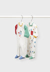 Mayoral Baby Boy Pair of Bodysuits Gift Box, White Multi
