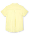 Mayoral Boys Grandad Collar Shirt, Yellow
