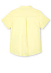 Mayoral Boys Grandad Collar Shirt, Yellow