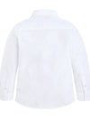 Mayoral Boys Polka Dot Cotton Shirt, White