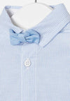 Mayoral Baby Boys Shirt and Bow Tie, Blue