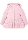 Mayoral Hooded Puffer Coat, Blush