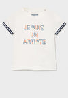 Mayoral Baby Boy Short Sleeve T-Shirt, White