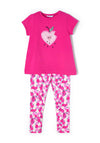 Mayoral Girls Tee & Leggings Set, Pink