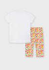 Mayoral Girls Flamingo Top and Leggings Set, Multi
