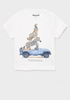 Mayoral Baby Boys Friendship Print T-Shirt, White