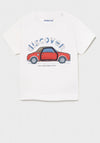 Mayoral Baby Boys Car Print T-Shirt, White