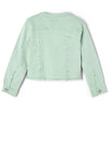 Mayoral Girls Twill Jacket, Mint