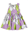 Mayoral Girls Floral Princess Dress, Purple Multi