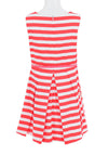 Mayoral Girls Striped Cotton Dress, Coral