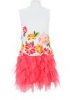Mayoral Flower Tulle Dress, Coral