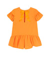 Mayoral Girls Frilled Playsuit, Orange