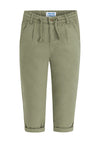 Mayoral Boys Woven Cotton Trousers, Green