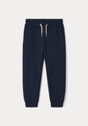 Mayoral Boys Cuffed Fleece Bottoms, Navy